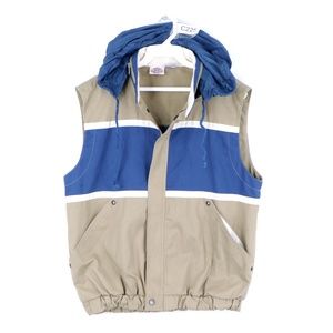 Vintage 80s Streetwear Hooded Sleeveless Vest